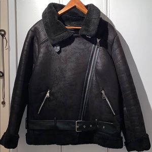 Black Shearling coat